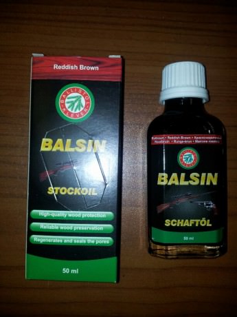 Масло Balsin Schaftol 50ml (Красно-коричневое) средство для обработки дерева, 50 мл. (Германия)