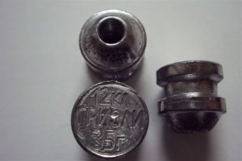 Пуля свинцовая Гризли-35, 12 калибр, 35 грамм, калиберная, для парадокс.