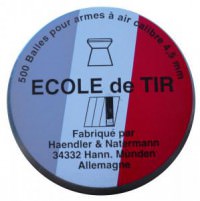 Пульки свинцовые для пневматических пистолетов, HN, Ecole de Tir кал. 4,50, уп. 500 шт.